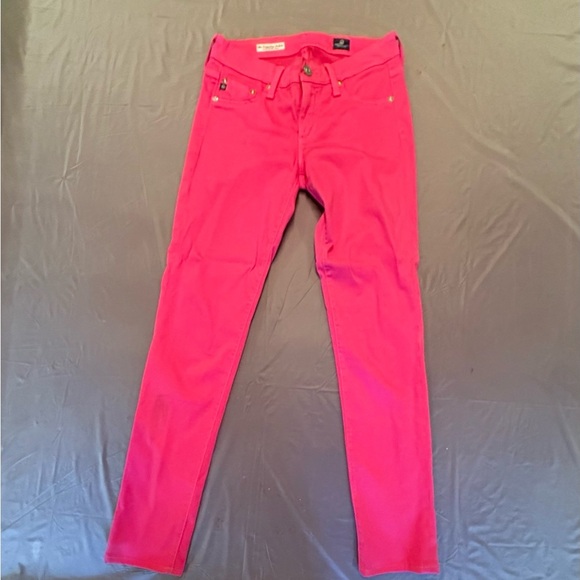 AG Hot Pink Le Legging Ankle Skinny Jeans Size 25 MSRP $228 - Picture 4 of 10